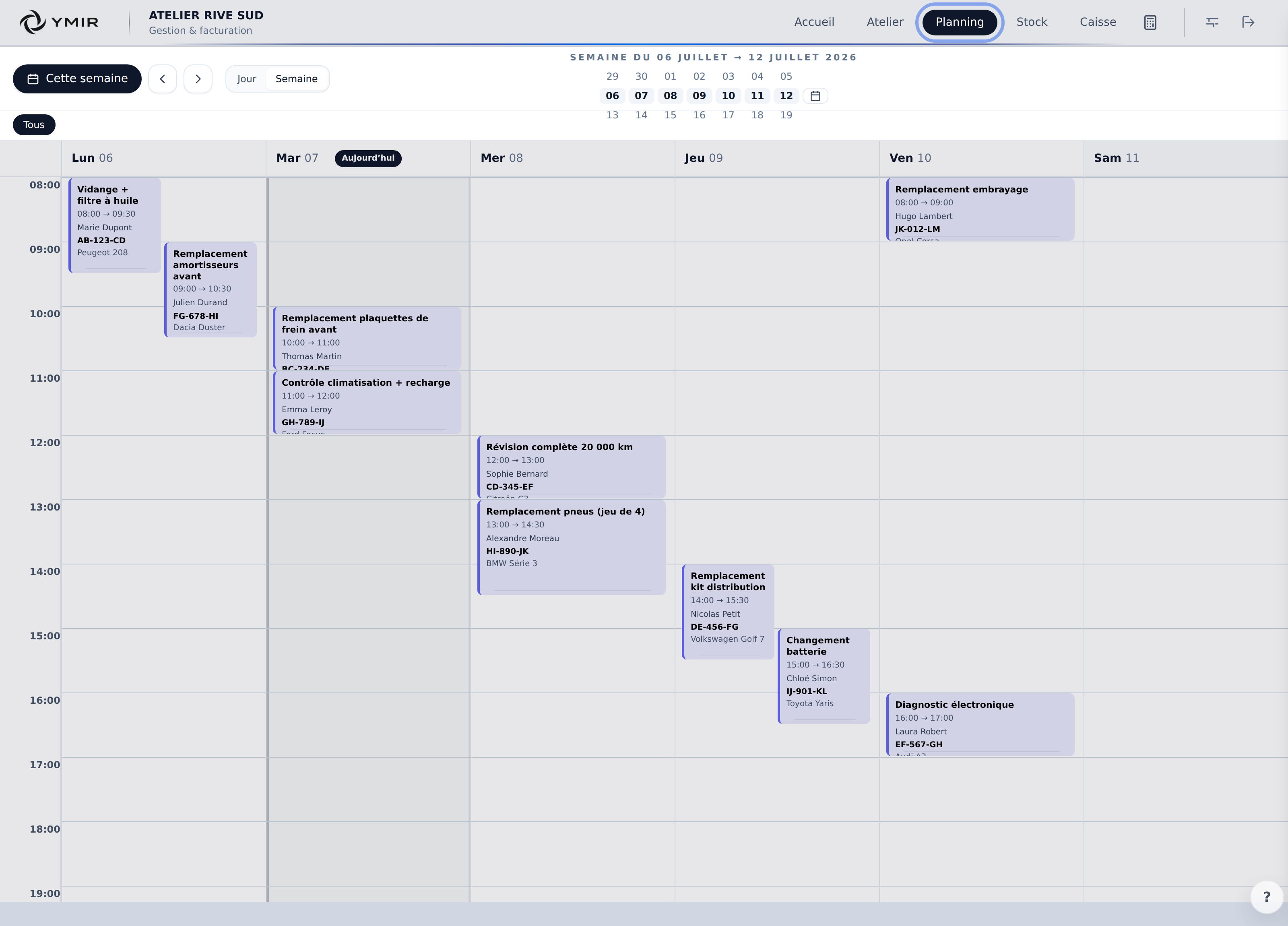 Planning YMIR